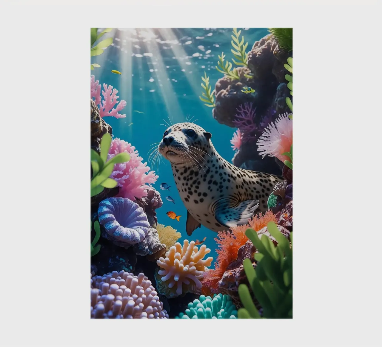 Foca maculata | Paesaggio onirico di una foca (2) diario da Trinkets NL Design Studio