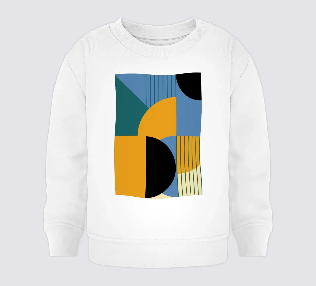 Bauhaus Color Blocks: Geometric Abstract, Modern Trend Art baby sweatshirt by NorwesClub