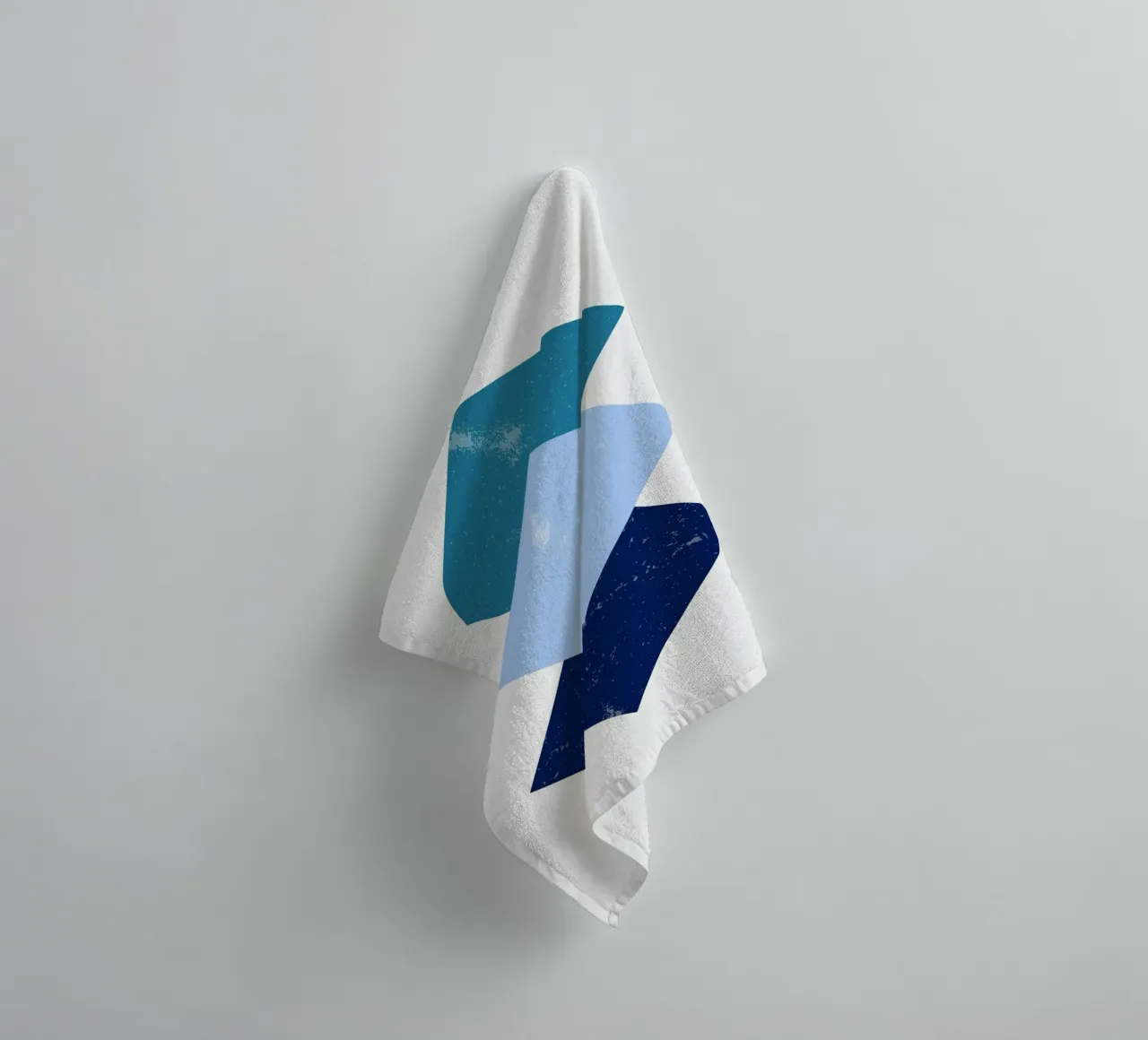 Blue Diamonds: Geometric Abstract, Textured Minimalist Art towel by NorwesClub