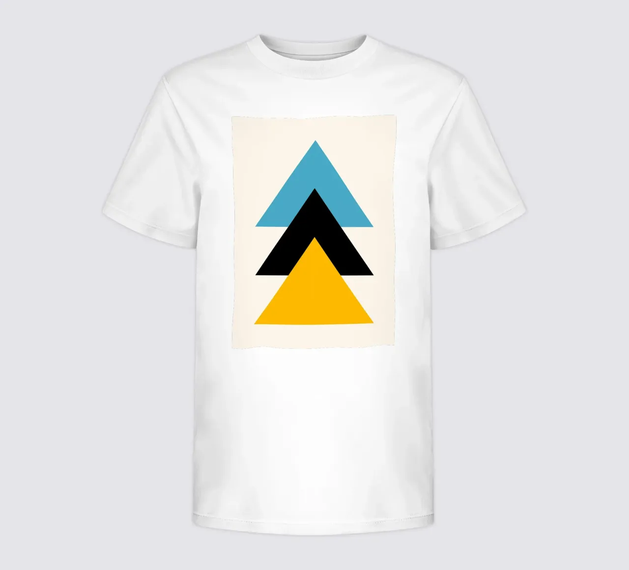 Ascenso Minimalista: Triángulos Geométricos, Azul Negro Amarillo Ar camiseta para niños de NorwesClub