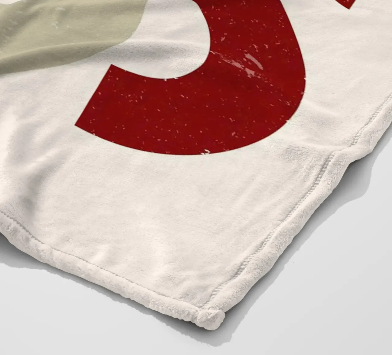 Textured Arcs: Geometric Abstract, Red Black & Beige Art fleece blanket by NorwesClub