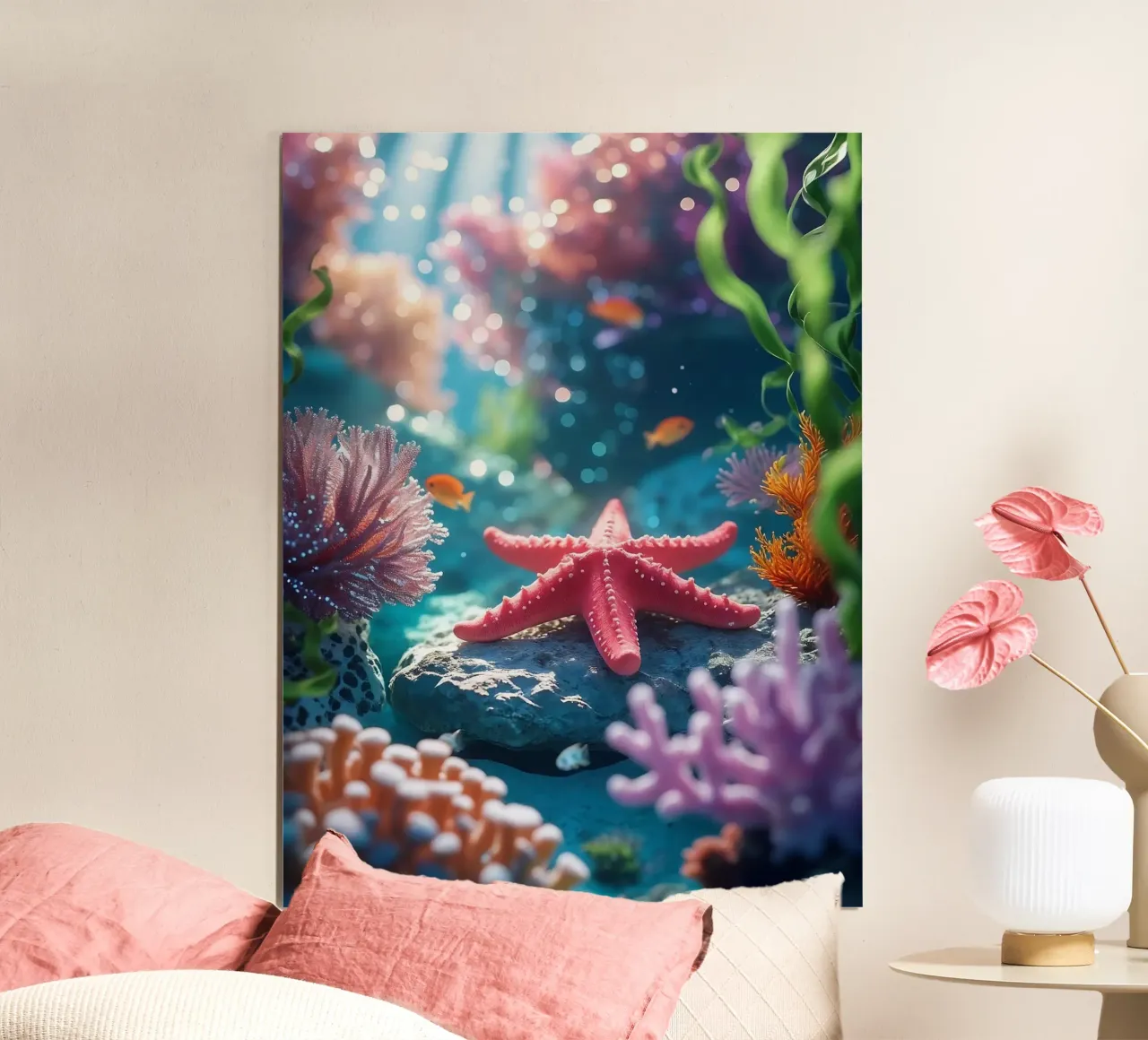 🪸⭐ Estrella de mar roja | Starlight on the Bottom hahnemühle de Trinkets NL Design Studio