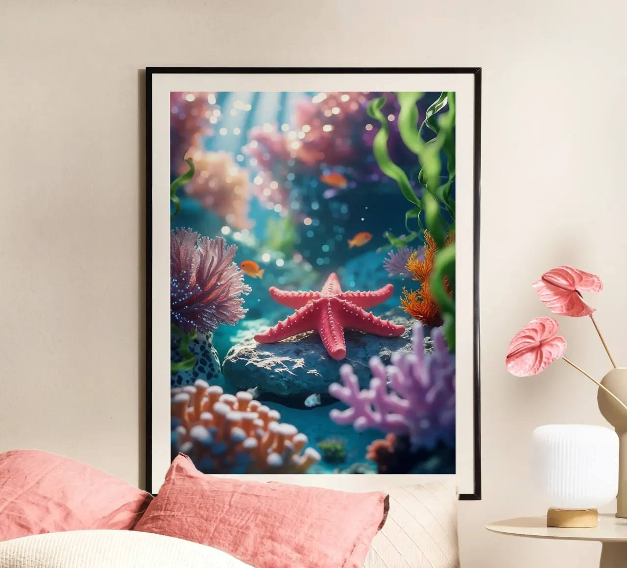 🪸⭐ Estrella de mar roja | Starlight on the Bottom hahnemühle de Trinkets NL Design Studio