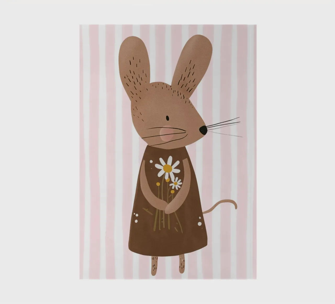 Impression souris pour chambre d'enfant, art mural pour la chambre d'enfant, impression pour enfants carnet de notes de Little Lola