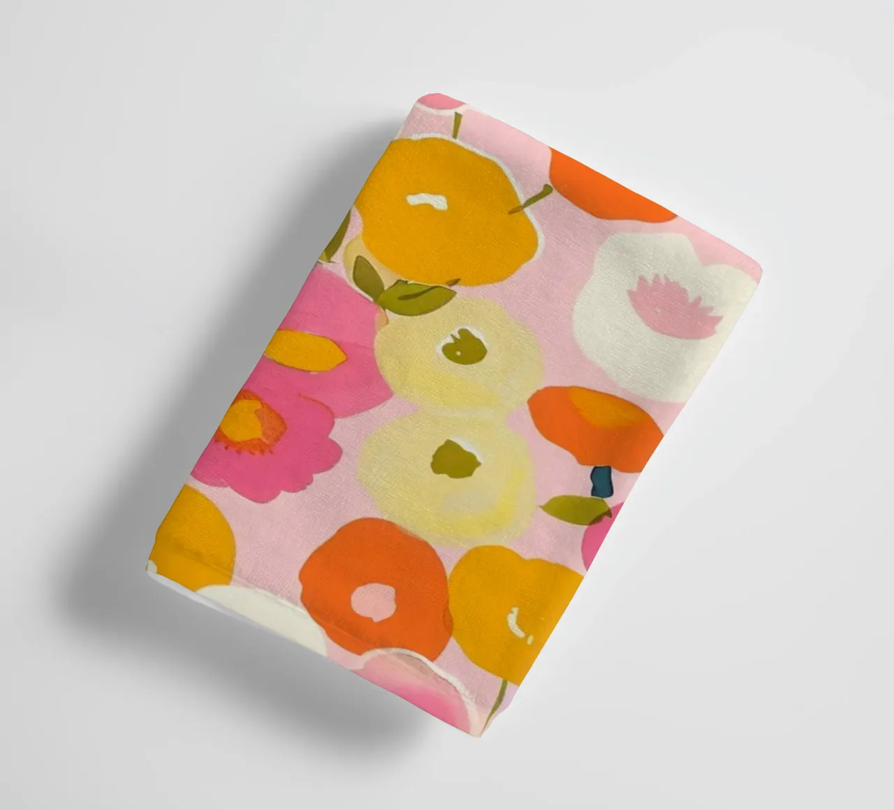 Kleurrijke Boho Papaver Tuin Botanisch Bloemen Abstract Bloemen badhanddoek van Gentle Echoes Art