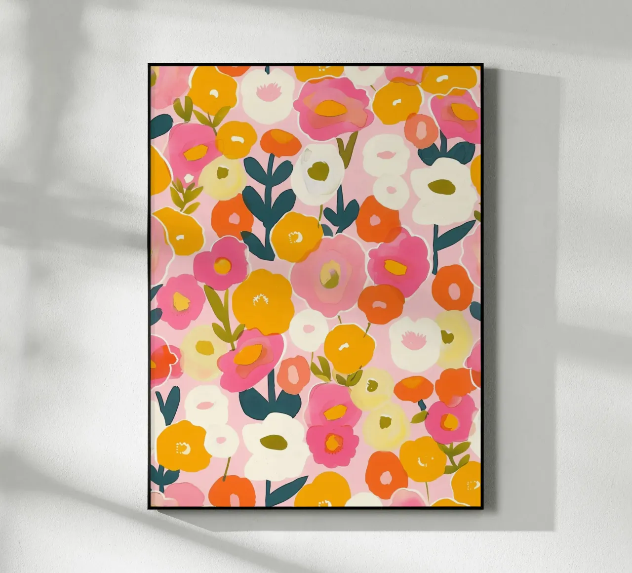 Colorato Boho Papavero Giardino Botanico Floreale Astratto Fiori plexiglass da Gentle Echoes Art