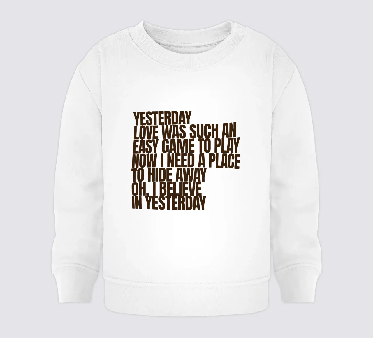 Yesterday (The Beatles) baby sweatshirt by Gunawan Rb