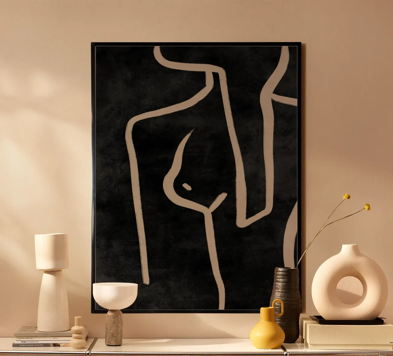 Stampa astratta di donna, arte moderna minimalista poster da AbstractPrints