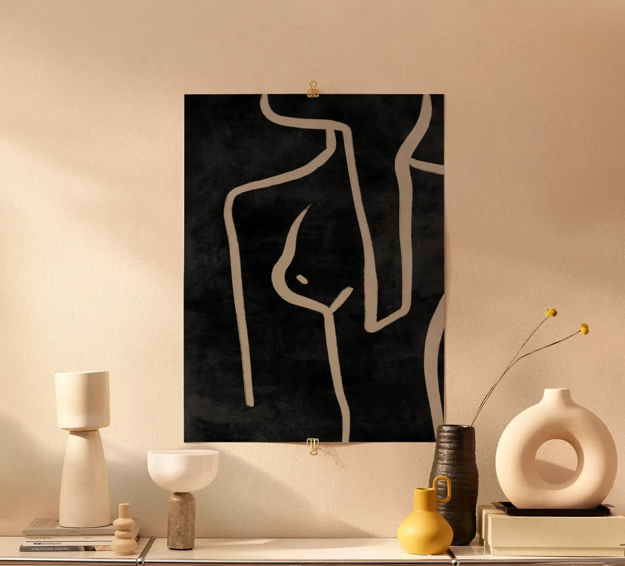 Stampa astratta di donna, arte moderna minimalista poster da AbstractPrints