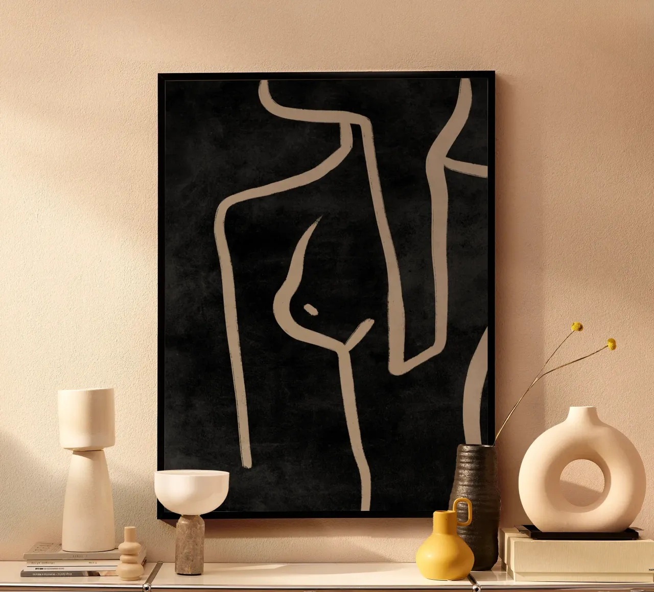 Stampa astratta di donna, arte moderna minimalista poster da AbstractPrints