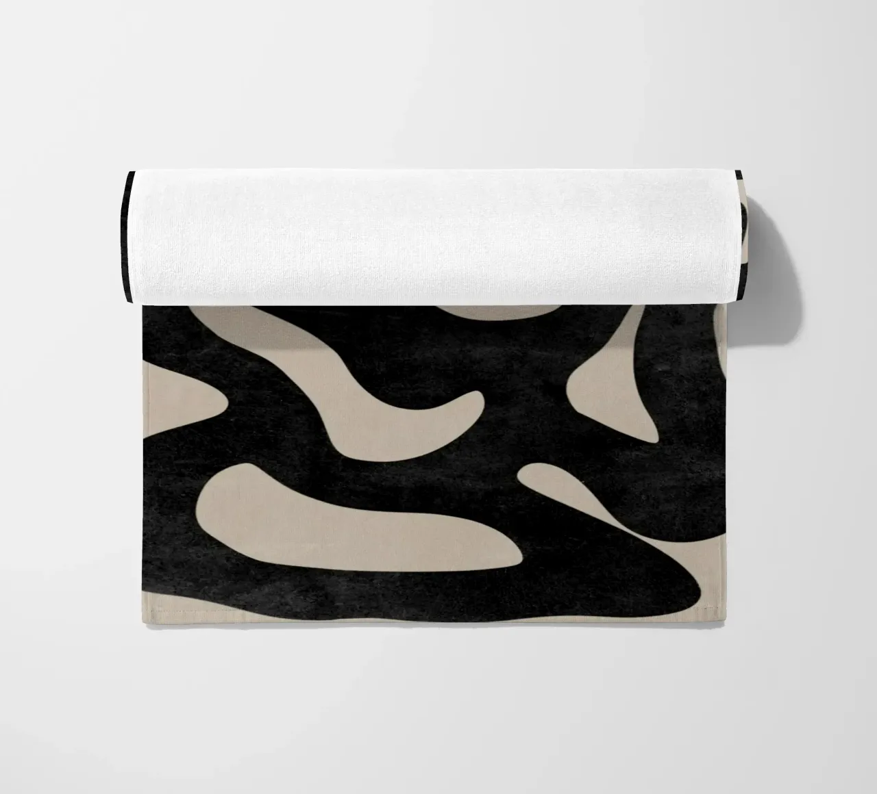 Abstract Shape Wall Art, Modern Abstract Art, Neutral Art beach towel by AbstractPrints