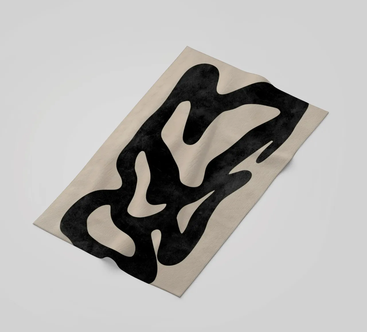 Abstract Shape Wall Art, Modern Abstract Art, Neutral Art beach towel by AbstractPrints