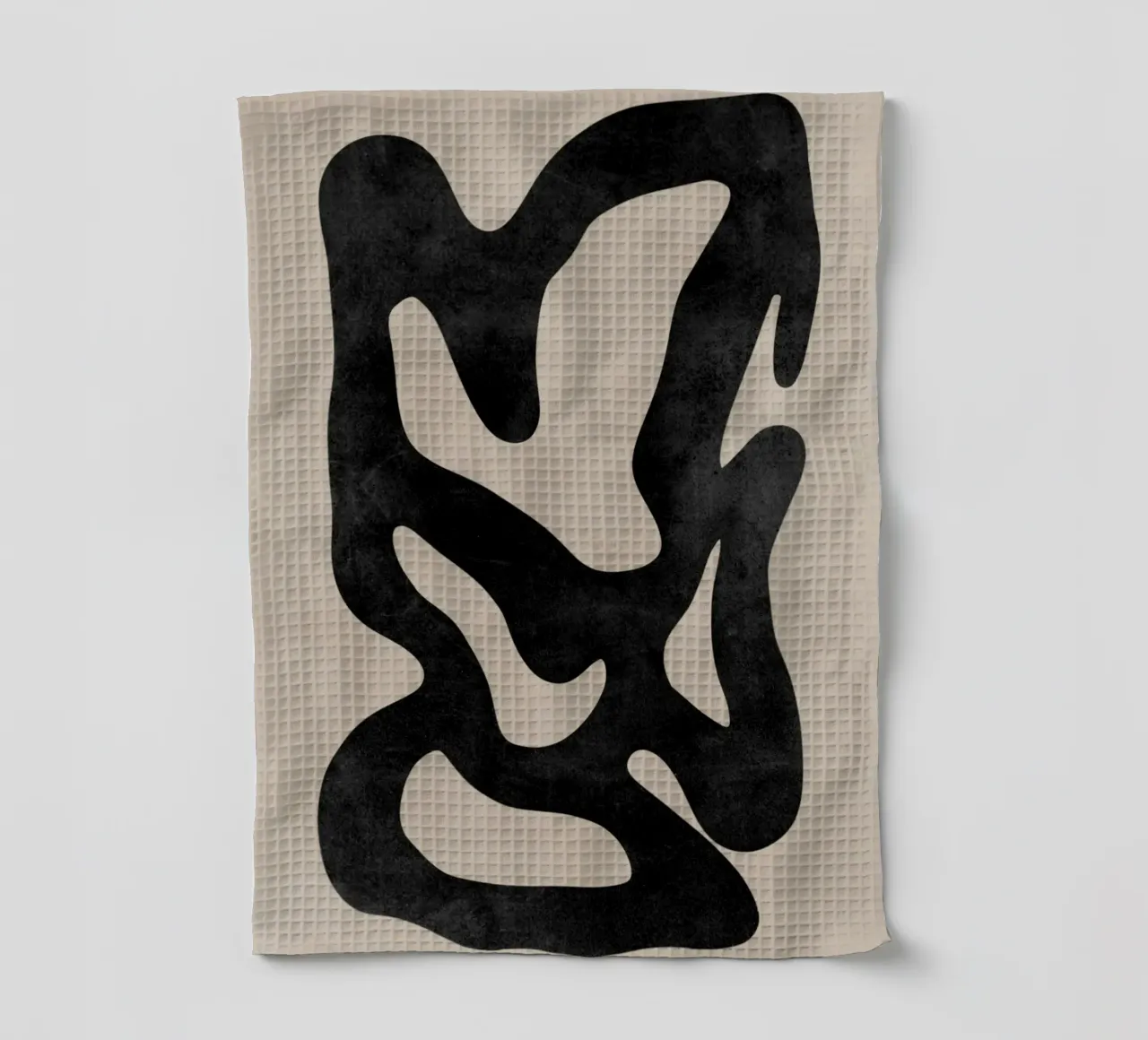 Abstract Shape Wall Art, Modern Abstract Art, Neutral Art tea towel by AbstractPrints