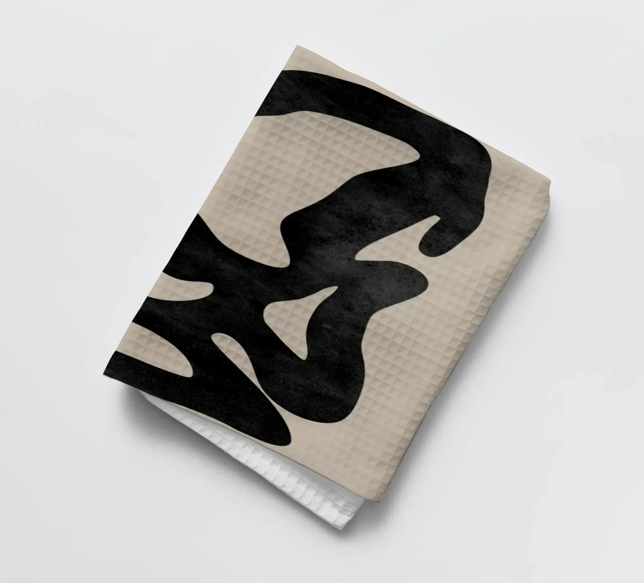 Abstract Shape Wall Art, Modern Abstract Art, Neutral Art tea towel by AbstractPrints