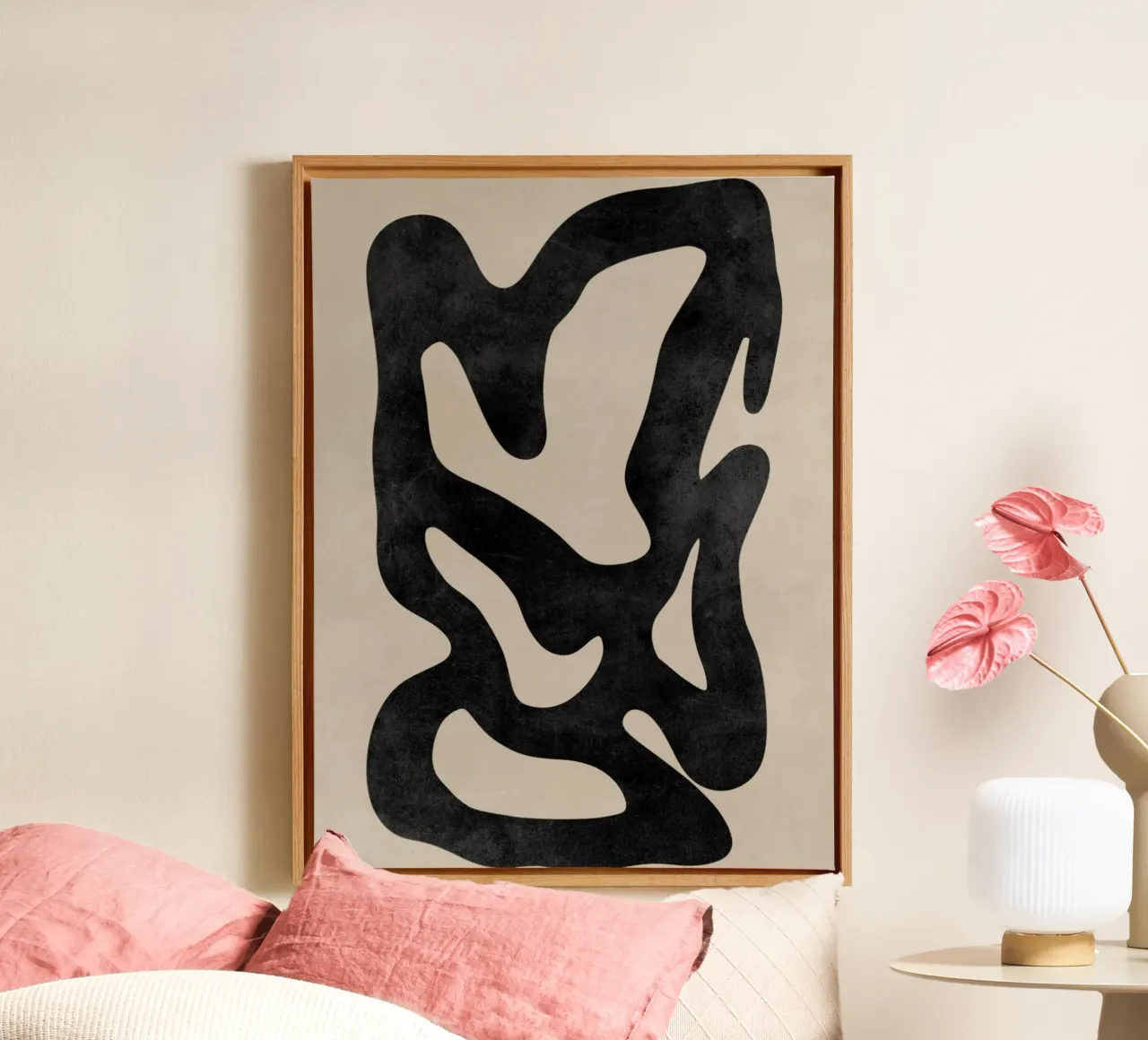 Abstract Shape Wall Art, Modern Abstract Art, Neutral Art canvas by AbstractPrints
