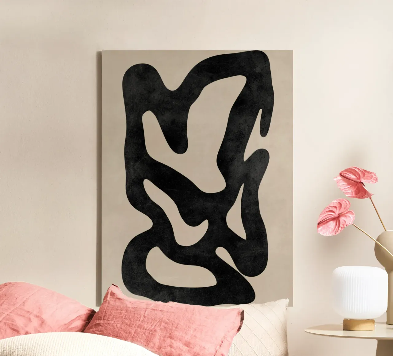 Abstract Shape Wall Art, Modern Abstract Art, Neutral Art canvas by AbstractPrints