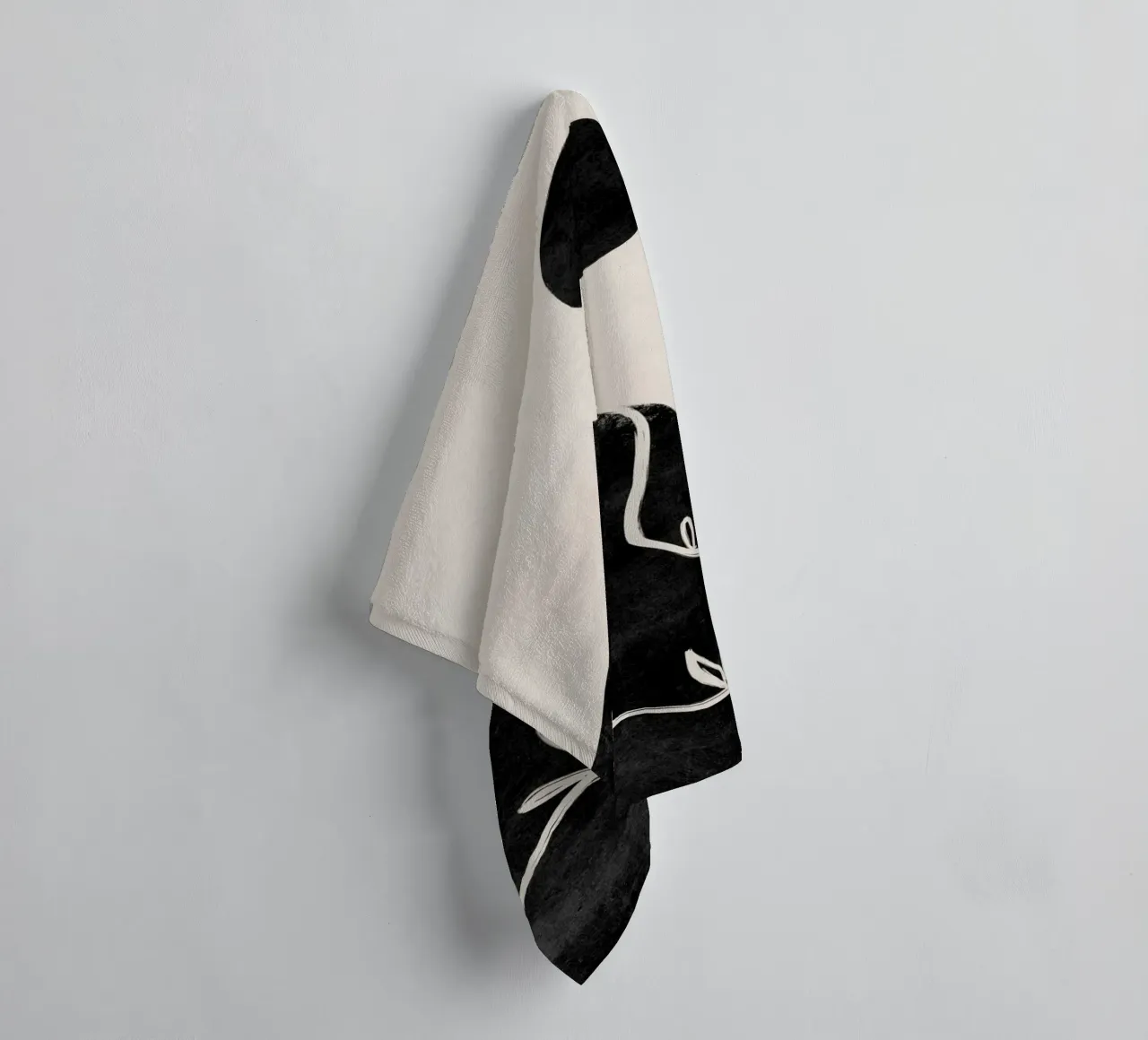 Abstract Mountain Print, Abstract Minimalist Poster towel by AbstractPrints