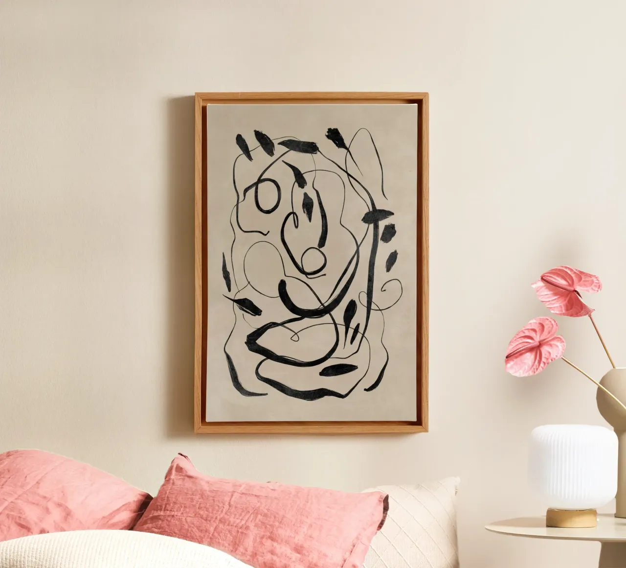 Arte murale con motivi astratti, poster astratto moderno tela con Cornice a cassetta da AbstractPrints