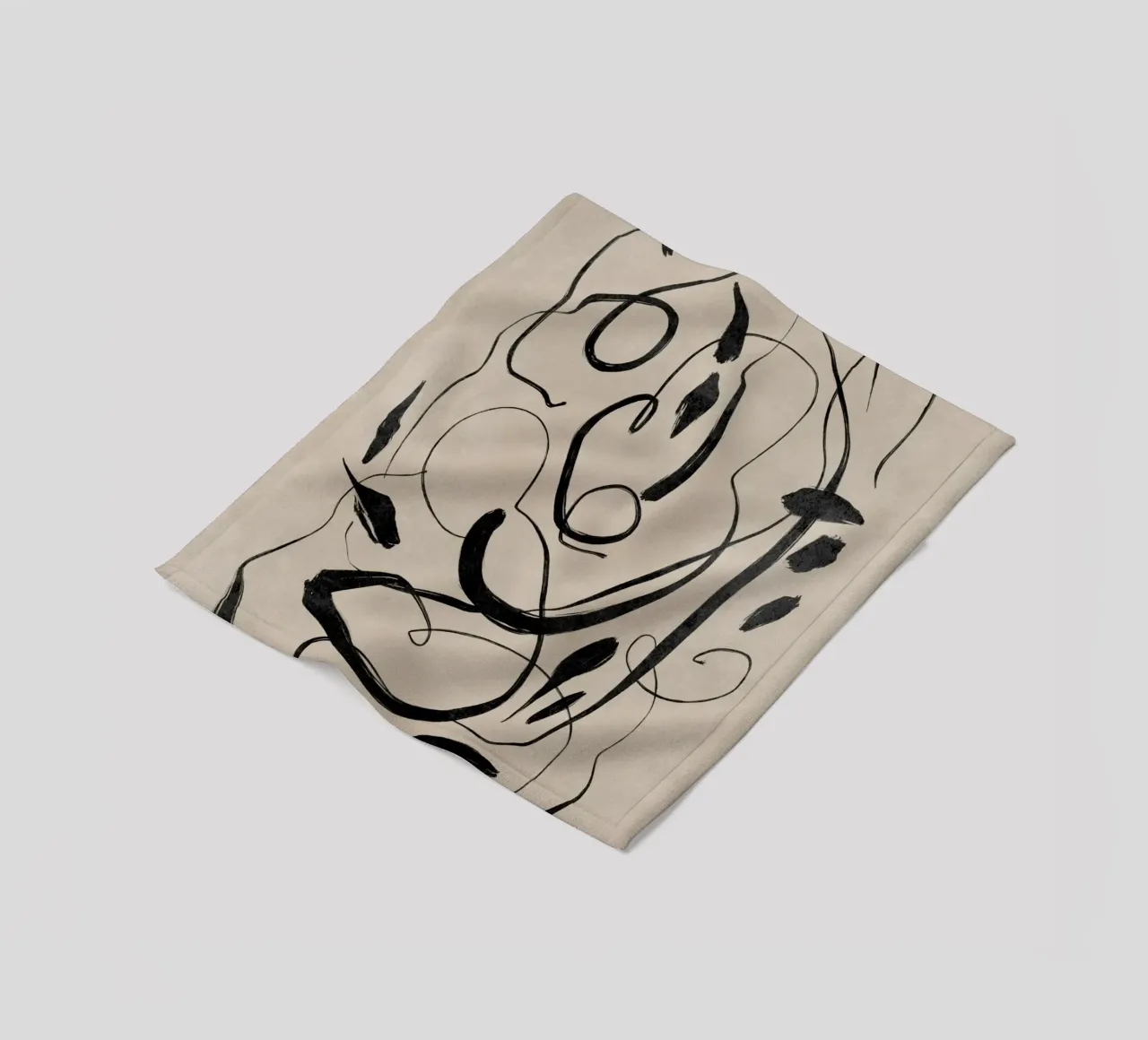 Abstract Pattern Wall Art, Modern Abstract Poster fleece blanket by AbstractPrints