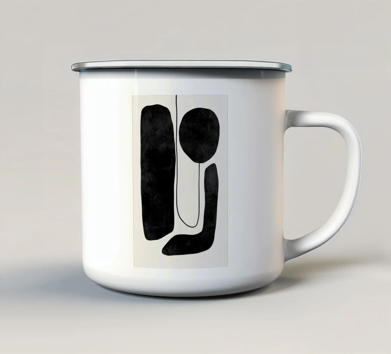 Arte moderna astratta, stampa minimalista tazza in smalto da AbstractPrints