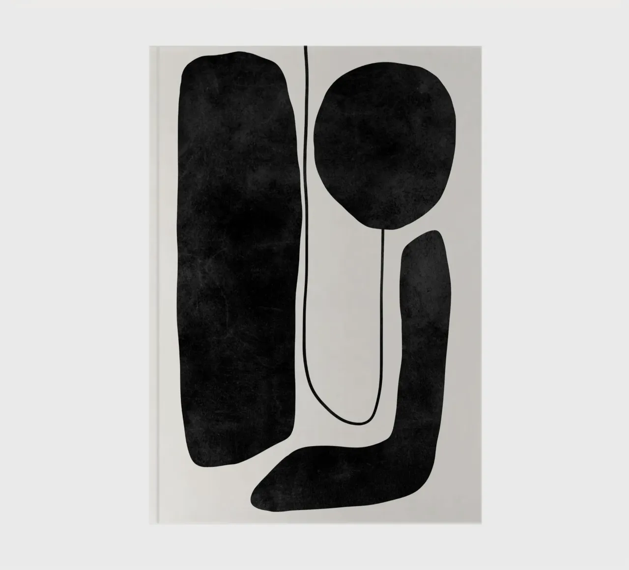 Abstract Modern Art, Minimalist Print notebook by AbstractPrints