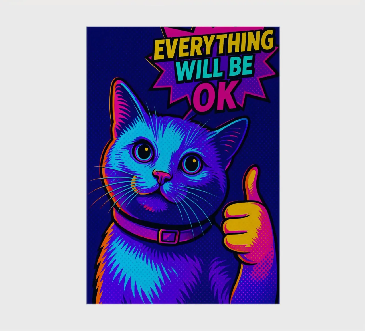 Everything Will Be OK Cat notebook by MakArena
