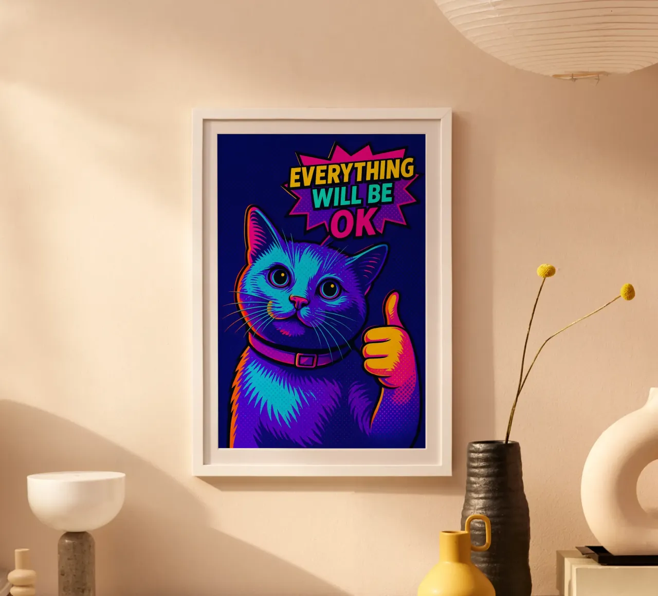 Tutto andrà bene gatto poster da MakArena