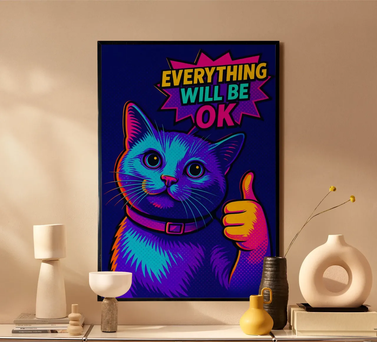 Tutto andrà bene gatto poster da MakArena