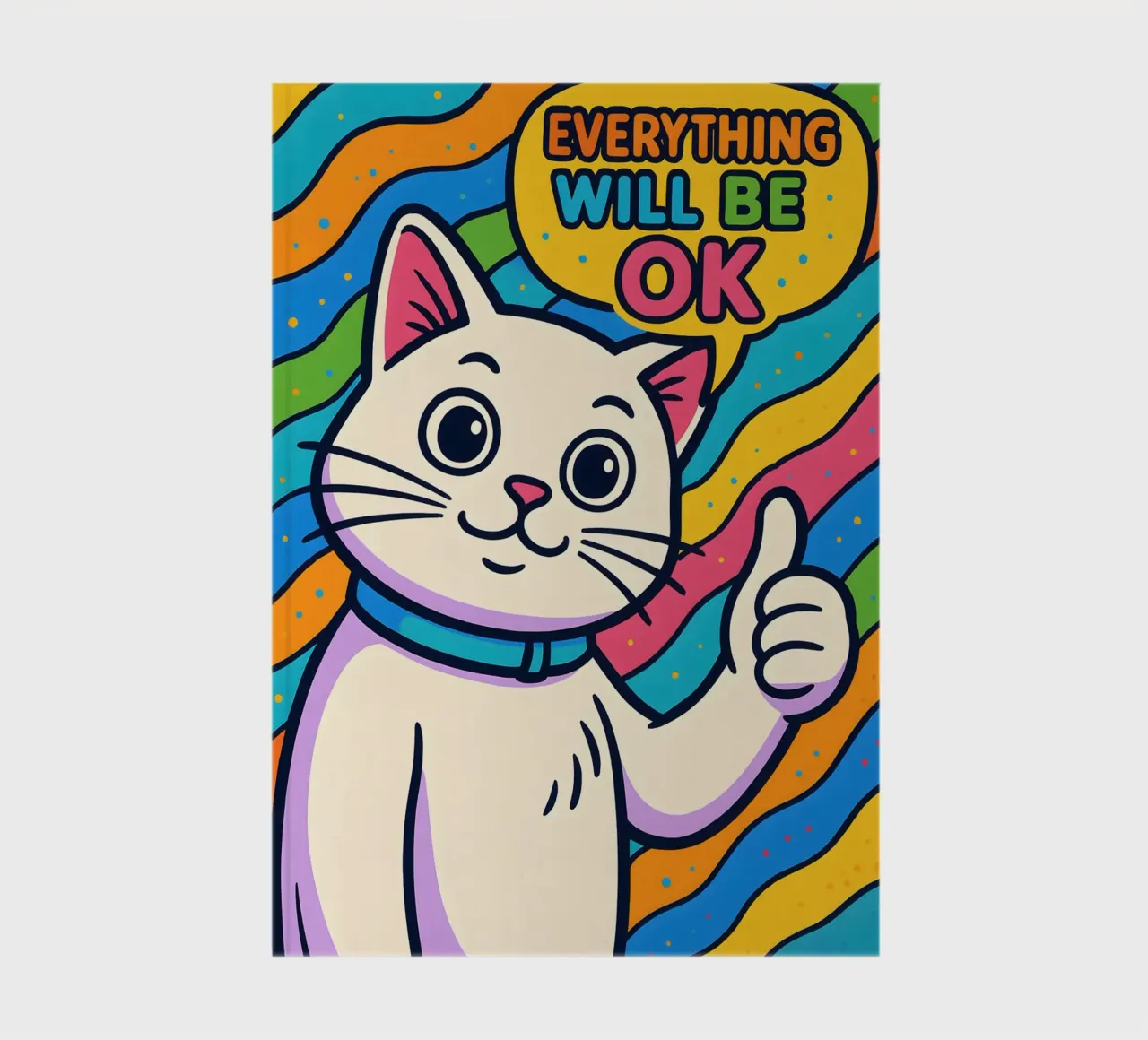 Optimistic Cat Vibes notebook by MakArena