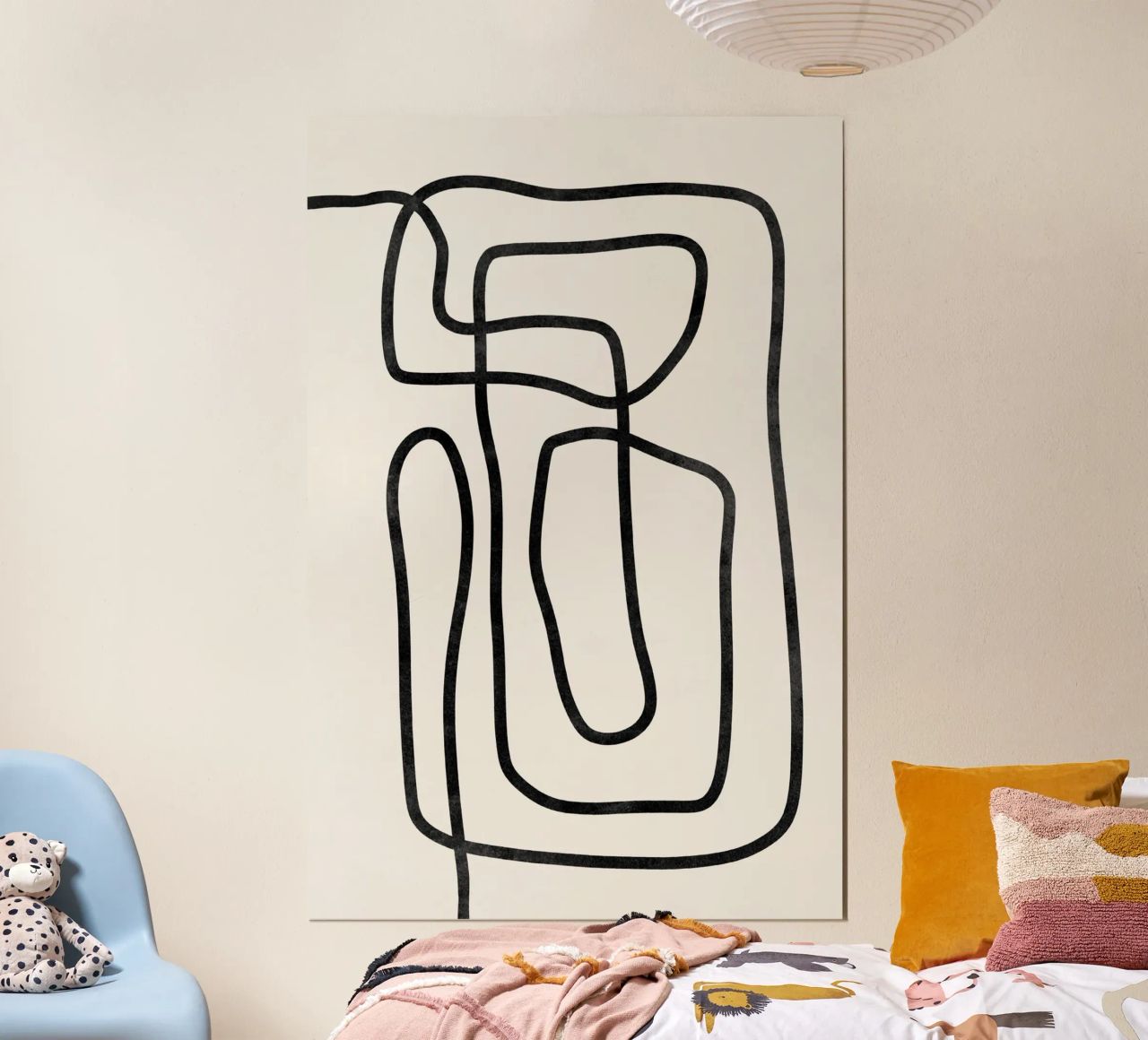 Abstrakte moderne Kunst, Geometrischer Druck, Abstraktes Poster Poster von AbstractPrints