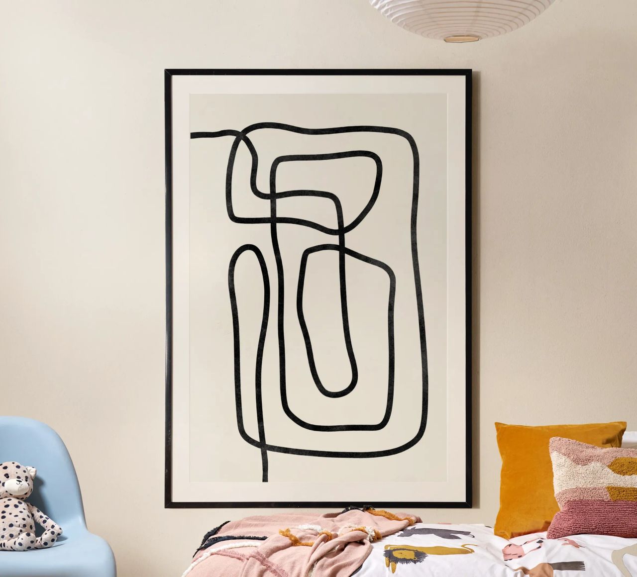 Abstrakte moderne Kunst, Geometrischer Druck, Abstraktes Poster Poster von AbstractPrints
