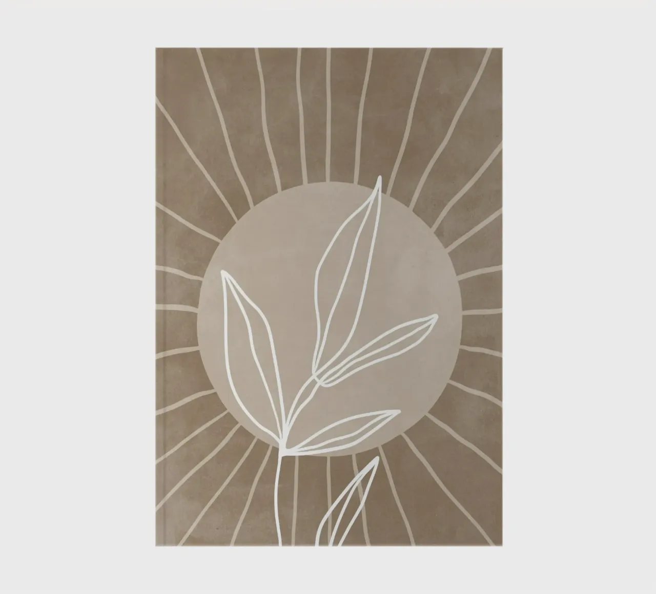 Abstract Modern Art, Nature Poster, Botanical Print notebook by AbstractPrints