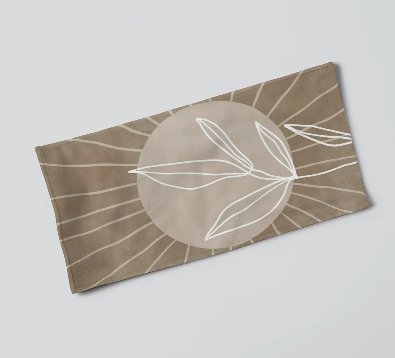 Arte moderna astratta, poster sulla natura, stampa botanica asciugamano da bagno da AbstractPrints