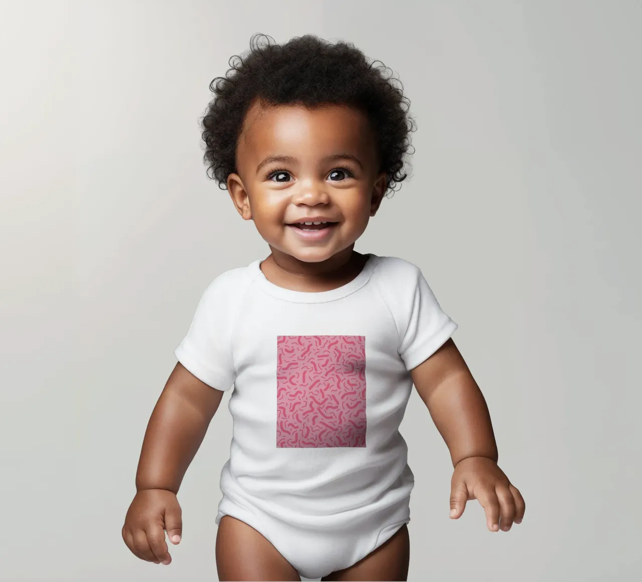Piccole linee astratte body neonato maniche corte da MODERN NUANCE