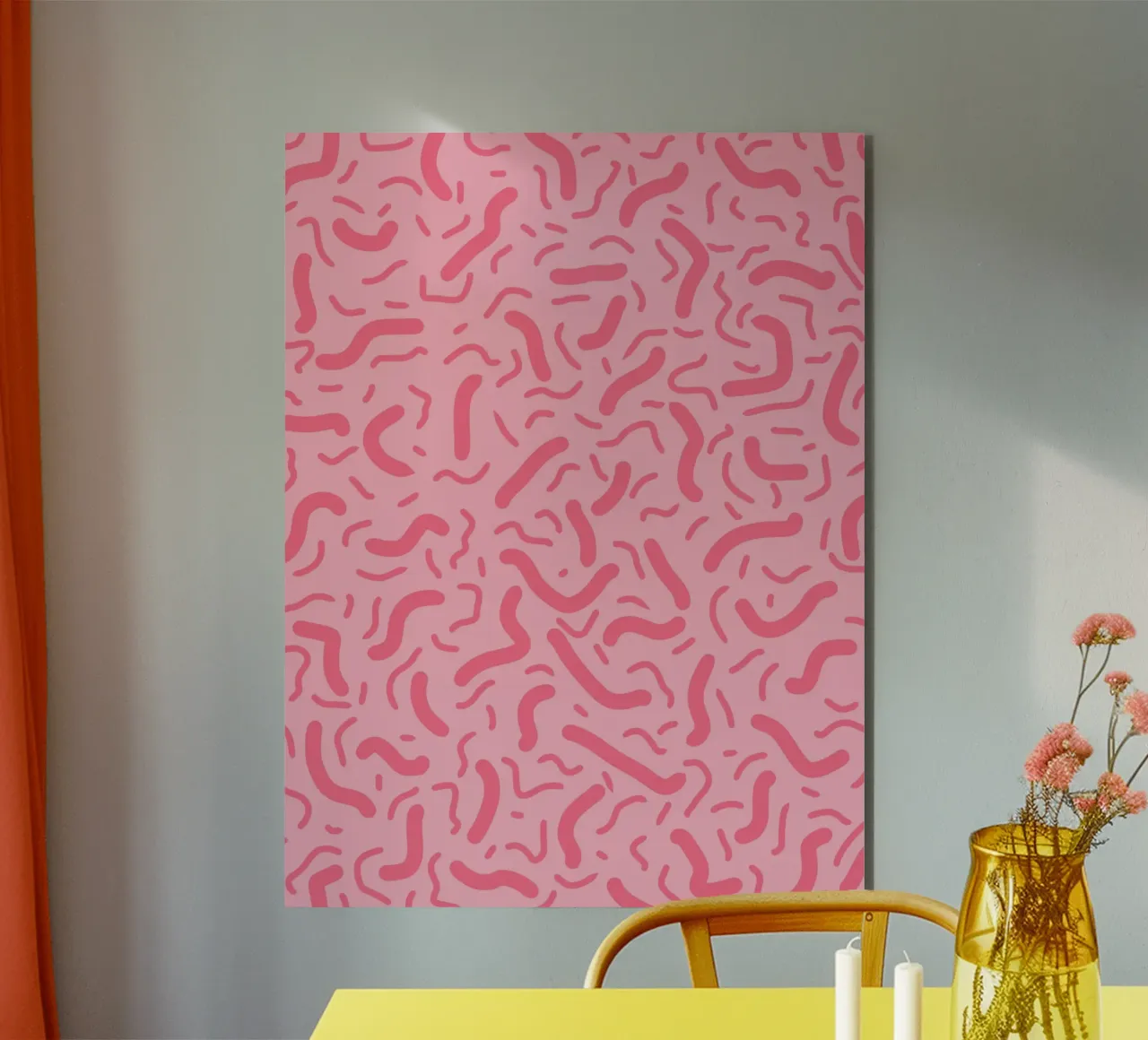 Piccole linee astratte alluminio dibond da MODERN NUANCE