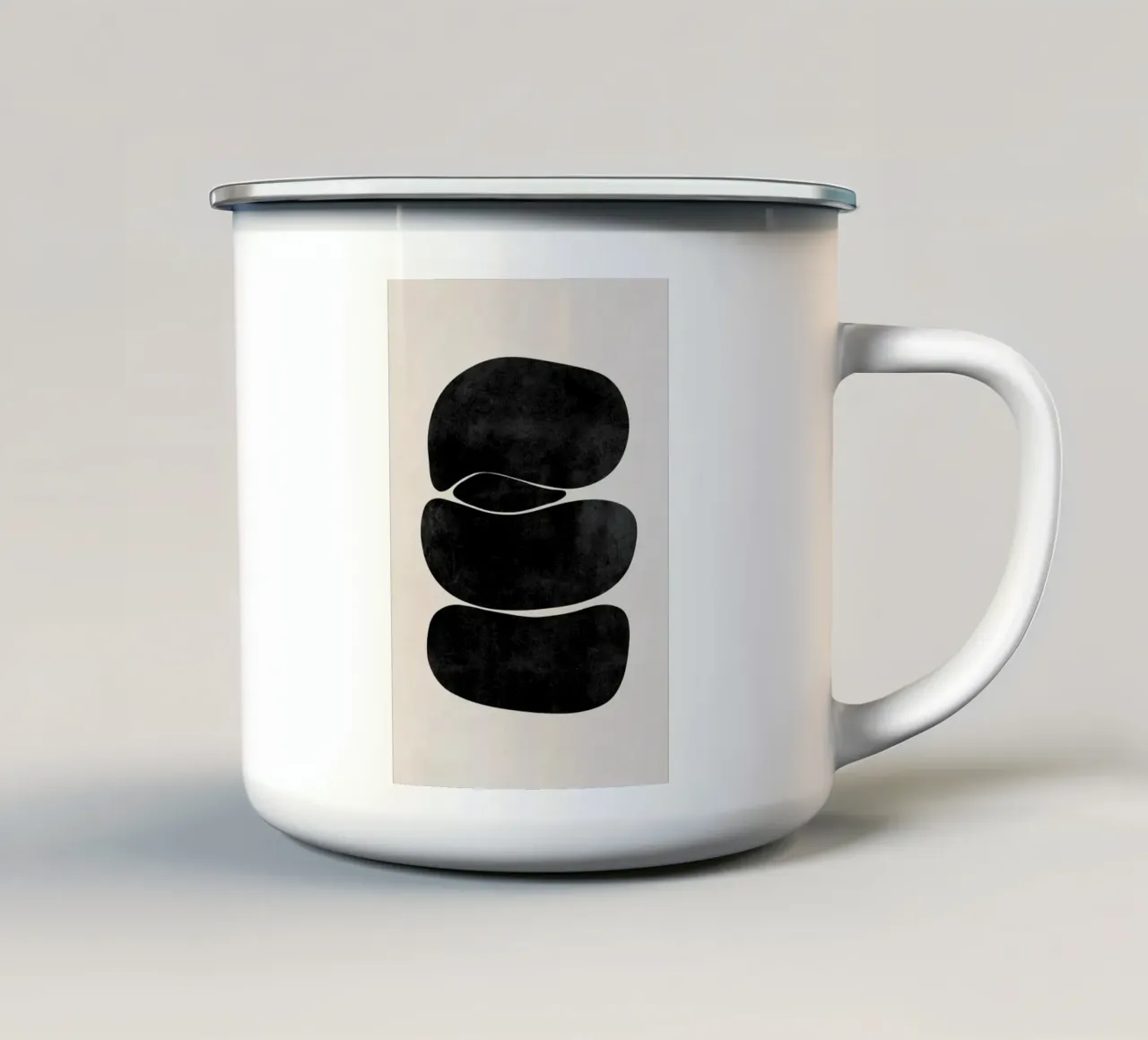 Abstract Modern Art, Geometric Modern Print, Minimalist Art enamel mug by AbstractPrints