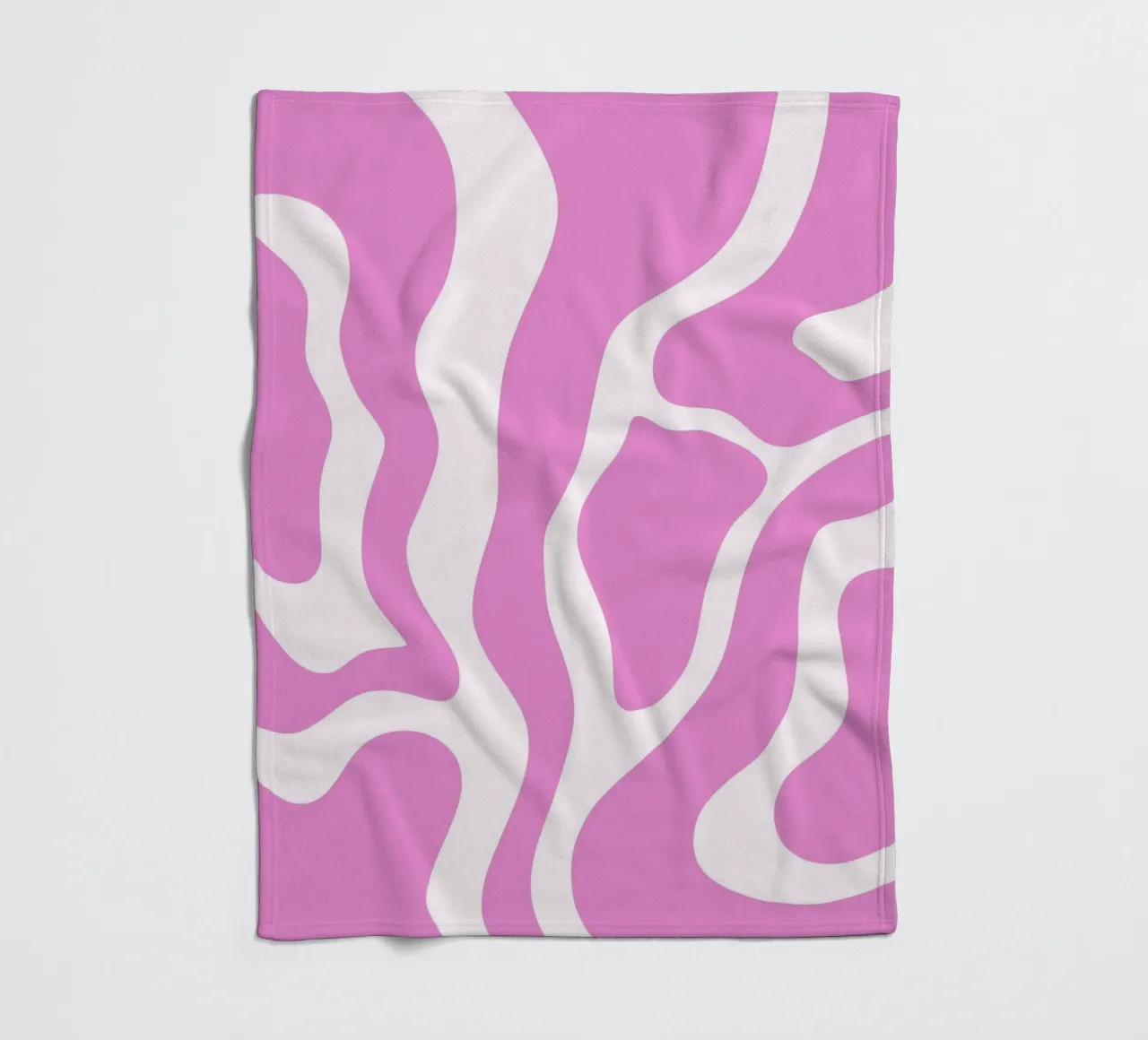 Modern Wave Lines fleece blanket by MODERN NUANCE