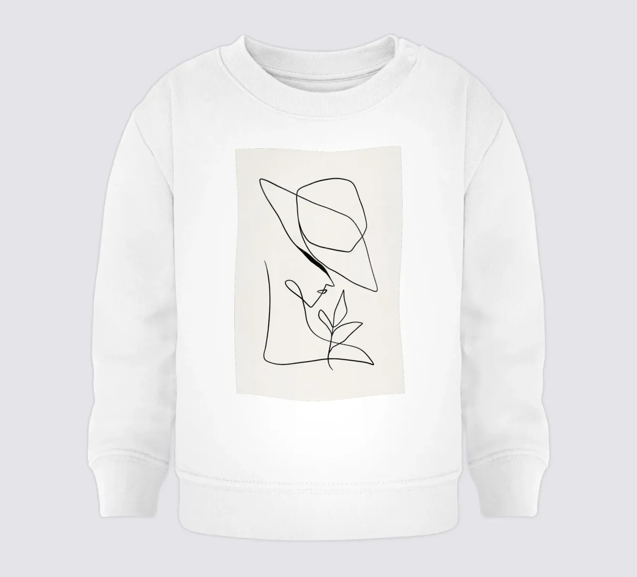 Minimalist Modern Art, Abstract Print baby sweatshirt by AbstractPrints