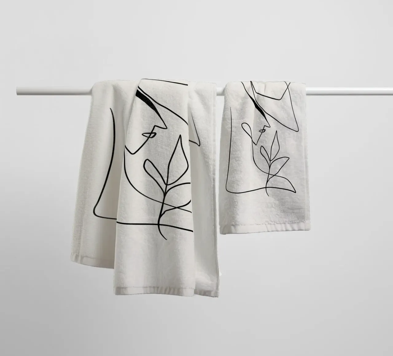 Minimalist Modern Art, Abstract Print towel by AbstractPrints