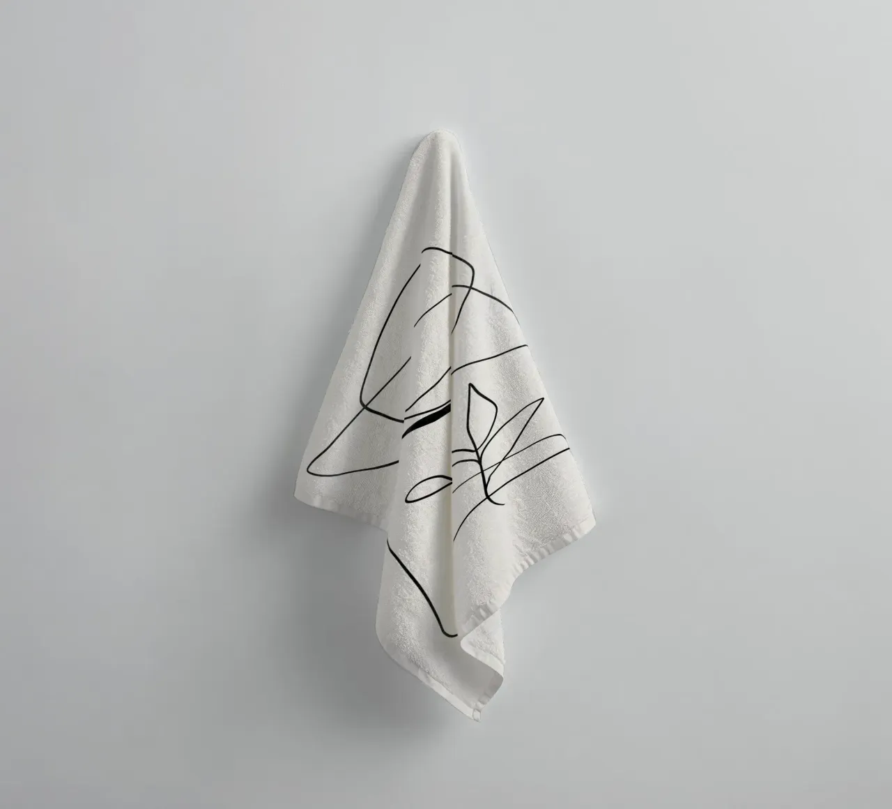 Minimalist Modern Art, Abstract Print towel by AbstractPrints