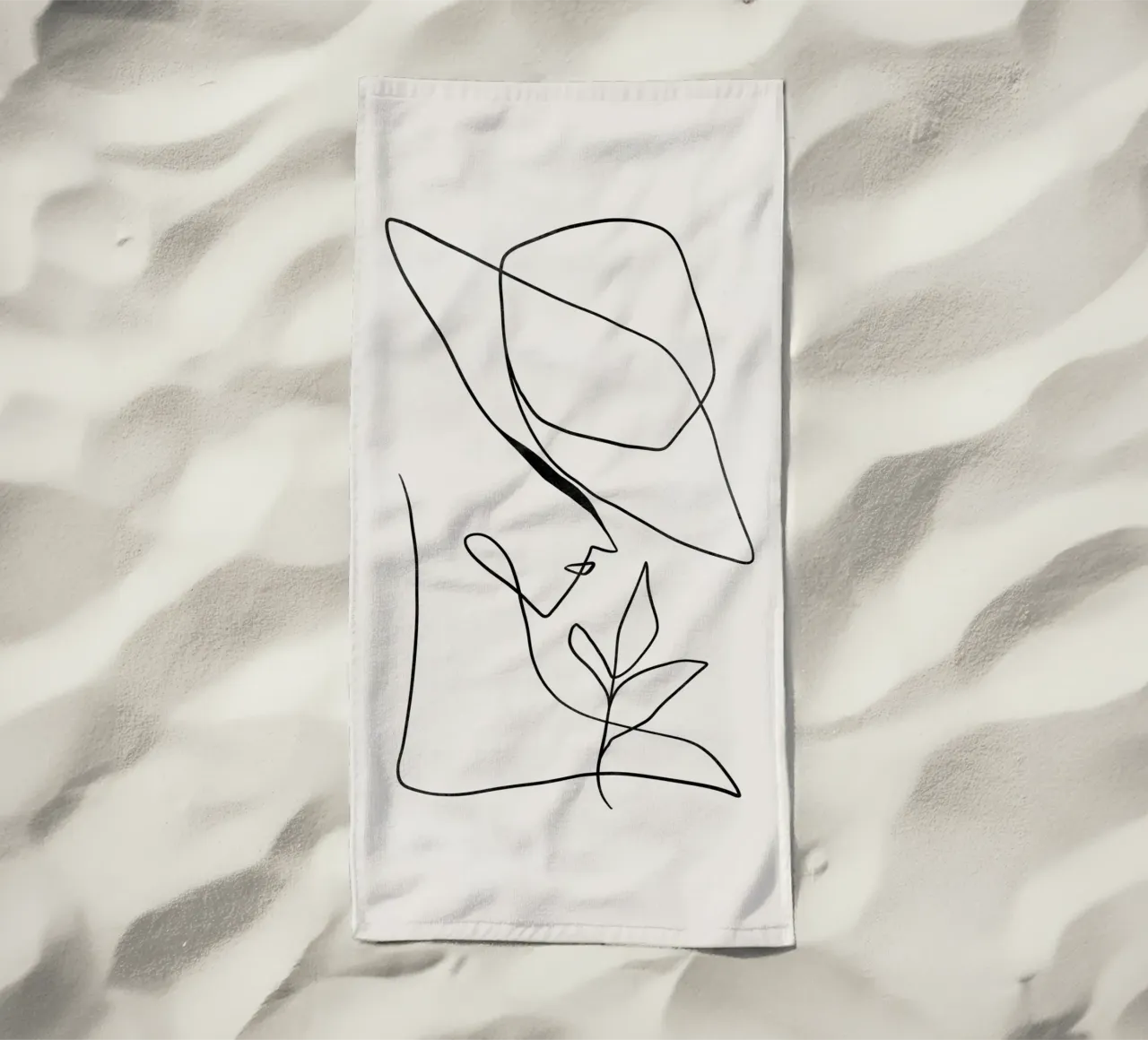 Minimalist Modern Art, Abstract Print beach towel by AbstractPrints