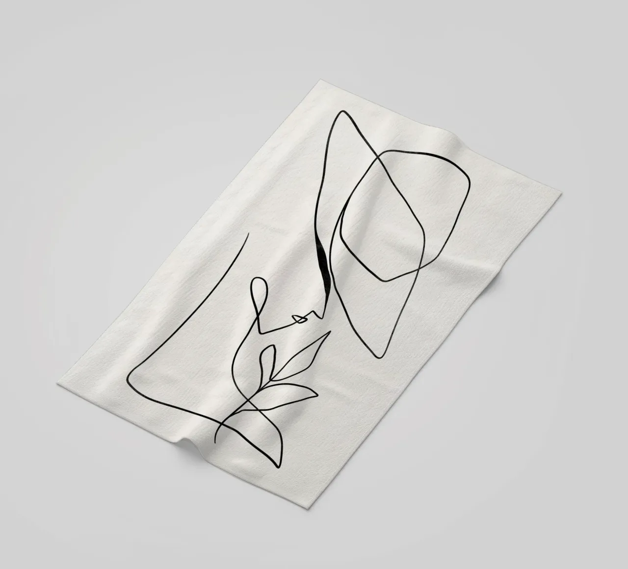 Minimalist Modern Art, Abstract Print beach towel by AbstractPrints