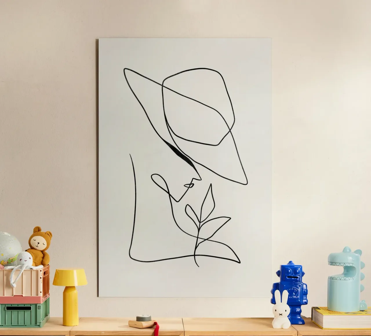 Minimalist Modern Art, Abstract Print alu-dibond by AbstractPrints