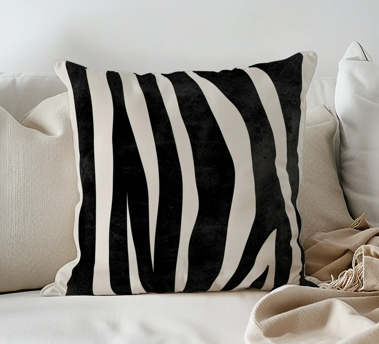 Modern Wall Art, Abstract Graphic Print decorative cushion by AbstractPrints