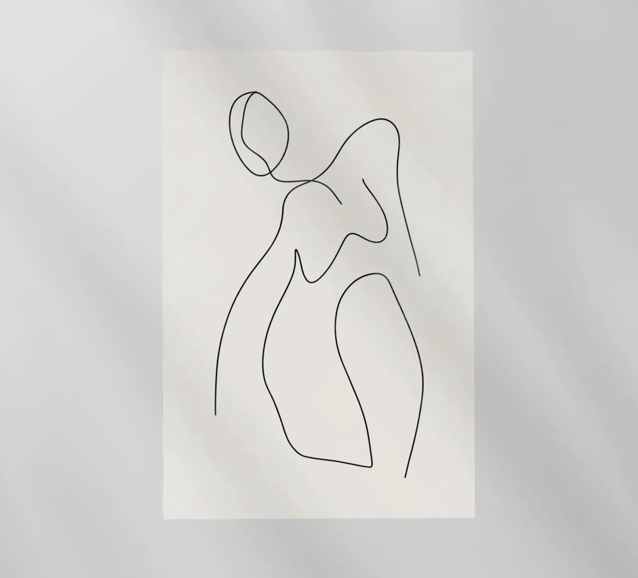Disegno astratto, arte moderna della donna pellicola backlit da AbstractPrints