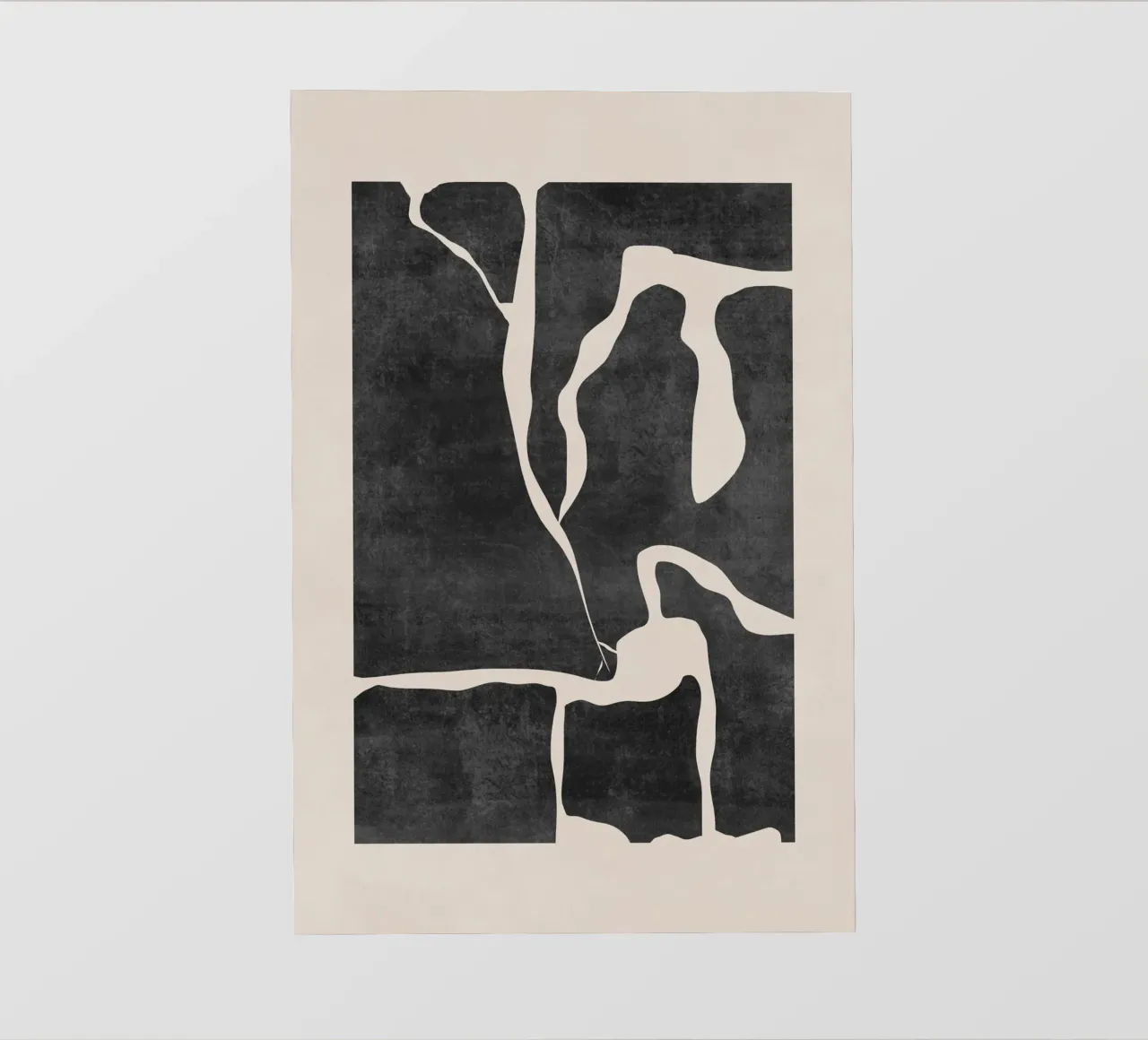 Abstracte Botanische Prints, Minimalistische Botanische Kunst, Matisse fotobehang van AbstractPrints