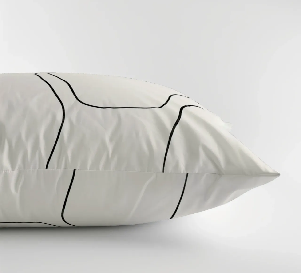 Abstract Line Art, Abstract Modern Art decorative cushion by AbstractPrints