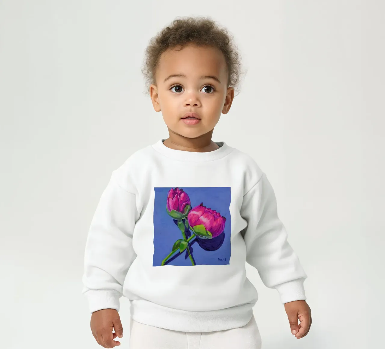 Peonies felpa neonato da Miche Watkins