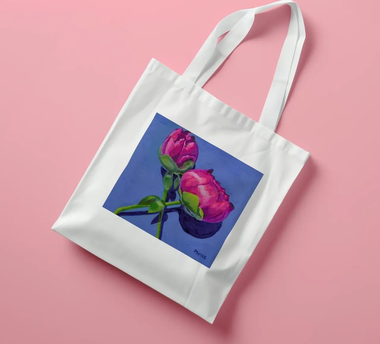 Peonies Jutebeutel von Miche Watkins