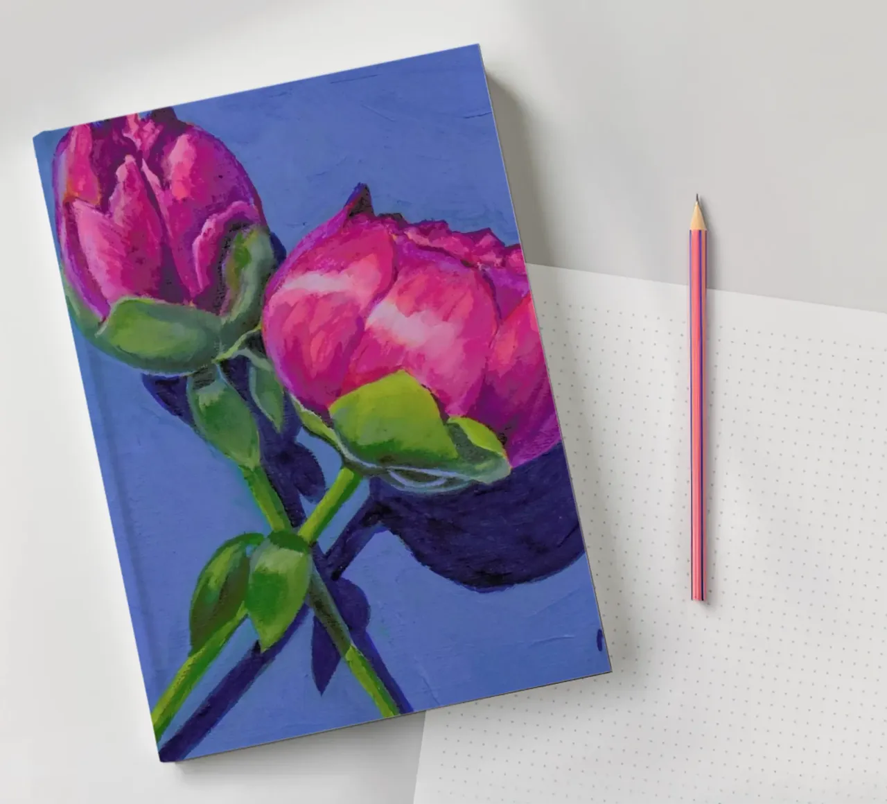 Peonies notebook by Miche Watkins